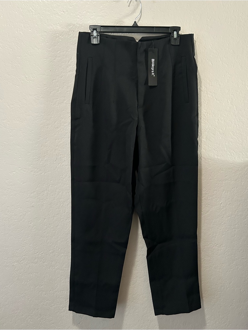 Allegra K Black Women's Tailored Dress Pants